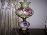 Handpained hurricane lamp