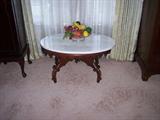 Marble top coffee table