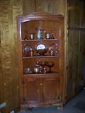 Hardrock maple corner cabinet