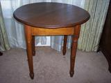 Small cherry primitive round table