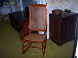 1 of several oak and cherry rockers