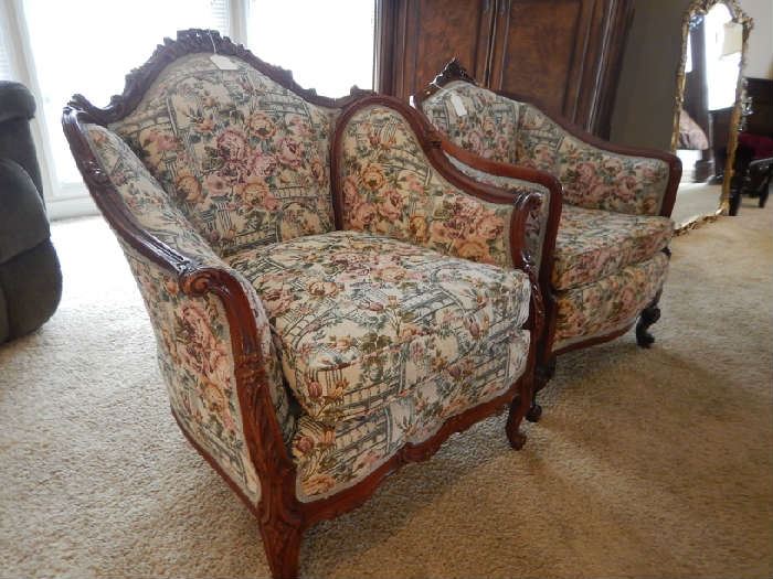 PAIR OF PARLOR CHAIRS