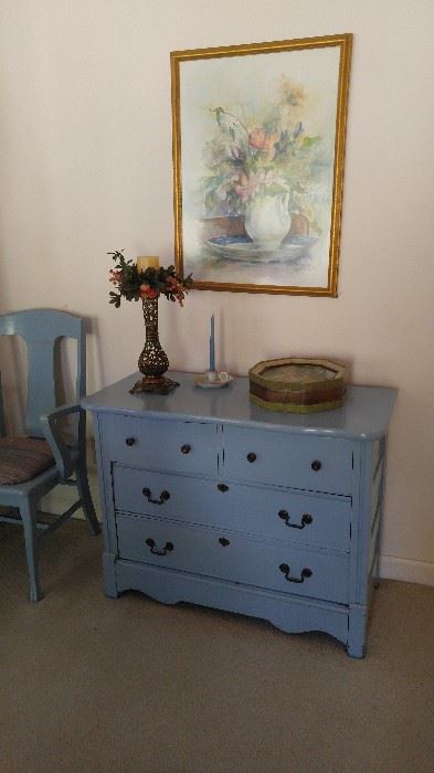 Painted antique oak dresser