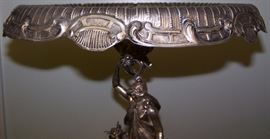 GERMAN 800 SILVER ALLEGORICAL CENTERPIECE EPERGNE - BRUCKMANN & SOHNES - HEILBRONN