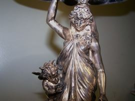 GERMAN 800 SILVER ALLEGORICAL CENTERPIECE EPERGNE - BRUCKMANN & SOHNES - HEILBRONN