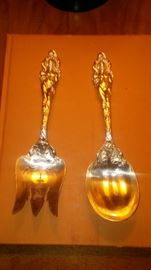 REED & BARTON STERLING LARGE SALAD SET - LOVE DSIARMED