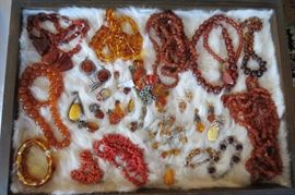 Numerous Amber Jewelry Pieces