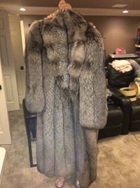 Full length fox coat 
