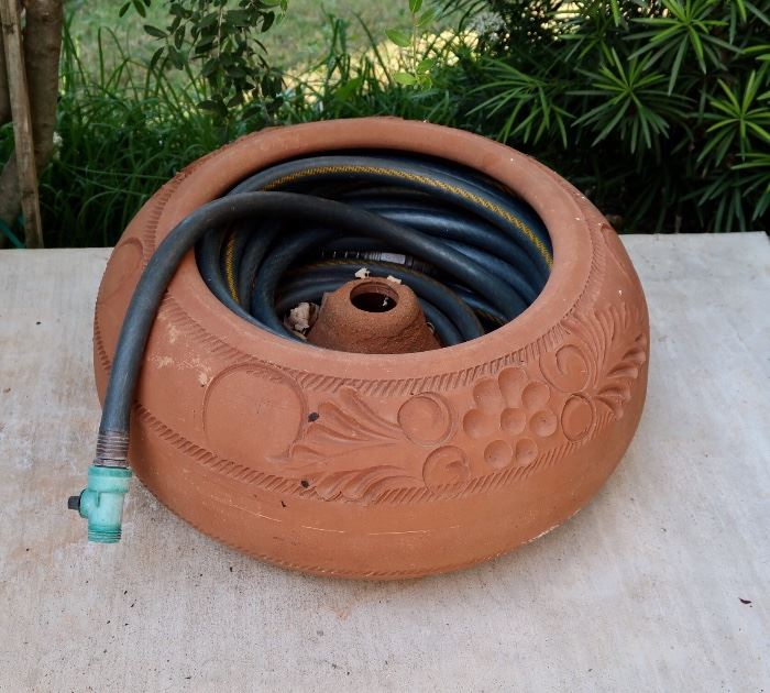 Terracotta Water Hose Holder