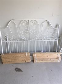 Metal Bed - Headboard & Footboard - also includes the mattress set - Queen Size