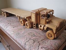 Hand Crafted Roger Coddington Truck and Trailer

