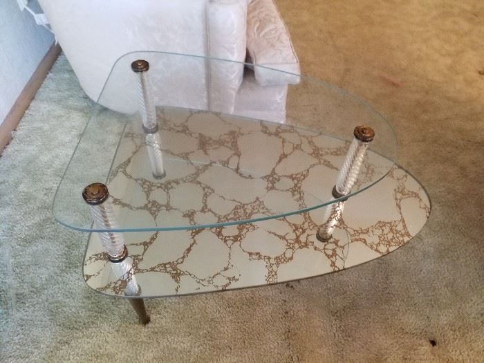 Mid century modern Hollywood style end table