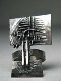 Modernist sterling silver ring