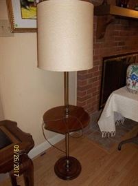 combination table and lamp