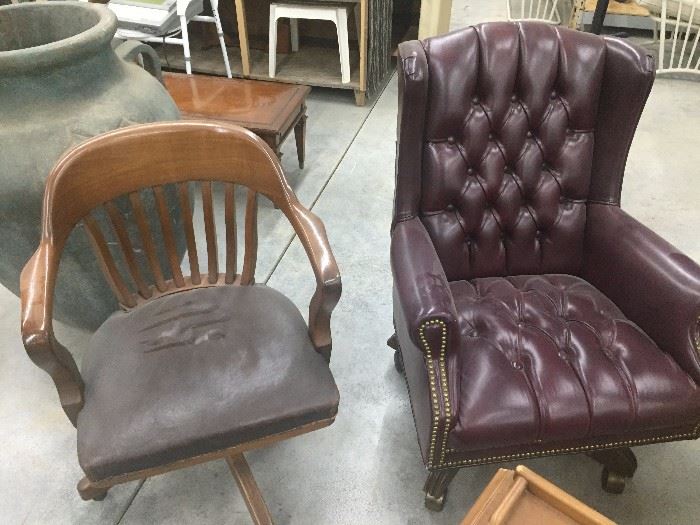 bankers chair, executive leather chair