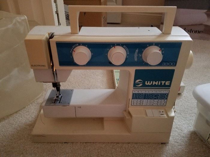 we also have a more modern sewing machine