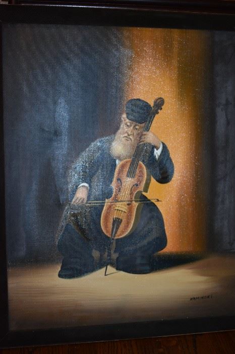 Original Oil Painting by Kaminski  "Judaica"