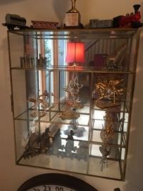 Glass display shelf for miniatures