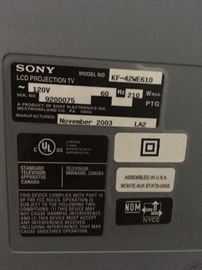 Sony Projectection TV