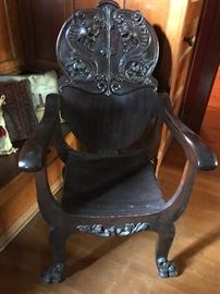 Great carved chair