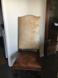 cowhide armchair