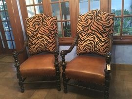 tiger print chairs