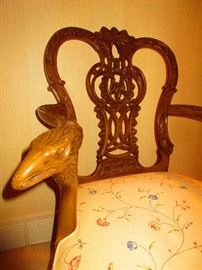 Hand-Carved Armchair