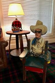 Hand Painted Lone Ranger Child's Chair