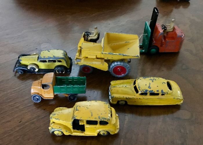 Vintage Dinky Cars, Trucks, and Machinery