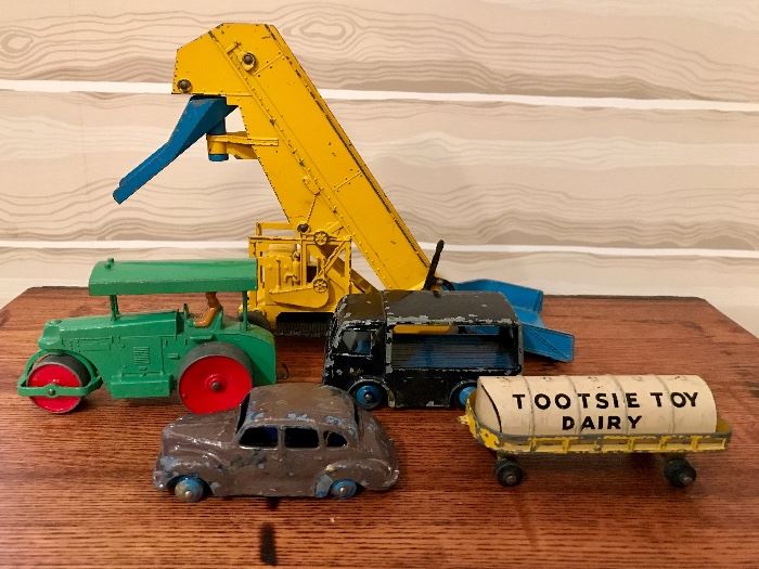 Aveling Barford Roller, Vintage Dinky and Tootsie Toys