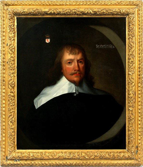 2011 - ATT. TO GILBERT JACKSON (BRITISH, FL. 1622-1640), OIL ON CANVAS, H 28", W 23", PORTRAIT OF FRANCIS RUSSELL, 4TH EARL OF BEDFORD