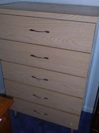 Mid-Century blond chest of drawers