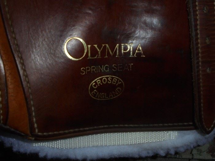 English riding saddle by Crosby England - Olympia spring seat