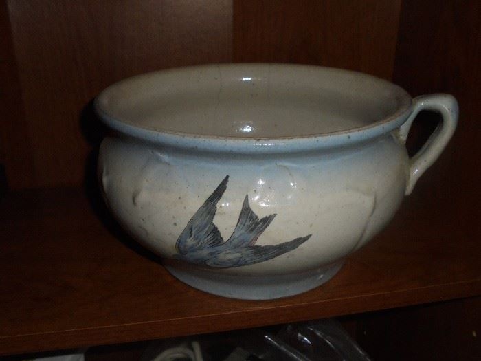 Antique crock 'cup' bowl