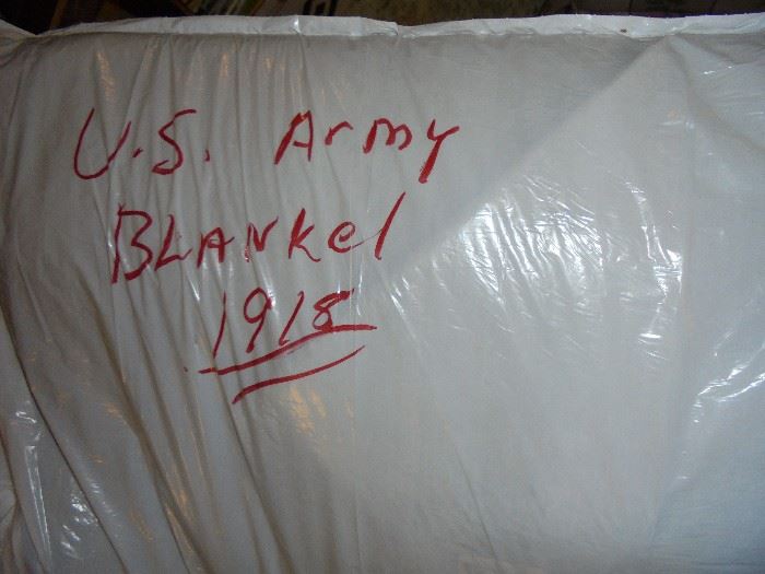 RARE 1918  WWI  US Army blanket
