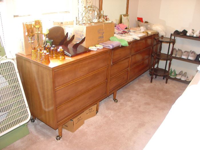 Dressers , Home Interior items (new old stock) hankies, doilies and scarves
