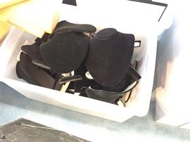 Bins of jewelry displays