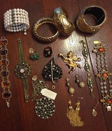 Sample of costume jewelry