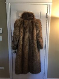 Coyote full length coat. 