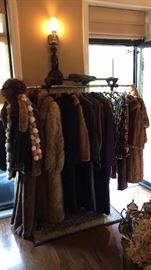 Furs! Swing mink, Full length Coyote, Full length leather, Sequins, Wool coats...