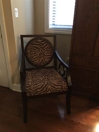 zebra upholstery chair 