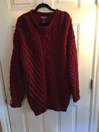Lands End cable knit sweater