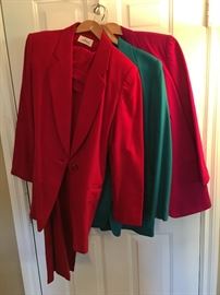 Ladies wool suits 1970's (many colors)