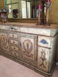 Another great eclectic piece .... this is used as a buffet/sideboard but could be used almost anywhere in your house!