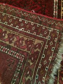 Look how small the hand-knotting is on the rug!  Super quality!