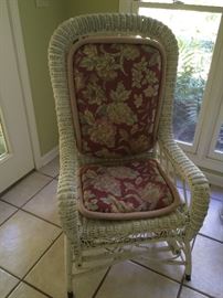 Wicker spring chair ...... so comfortable!