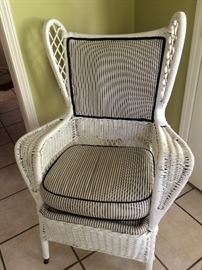 Great antique wicker chair!