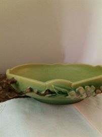 Another great Roseville pottery piece in a beautiful soft green!