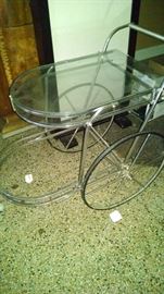 CHROME TEA CART