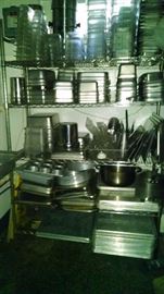 LOTS OF STAINLESS KITCHEN SUPPLIES